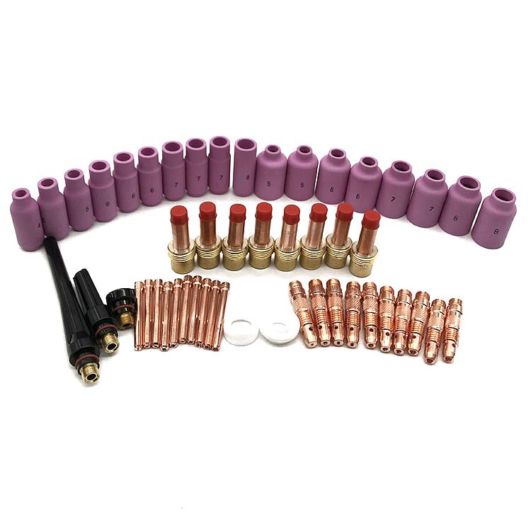 Комплект газовых линз 50PK для TIG 17 18 26, расходные материалы для сварки tig