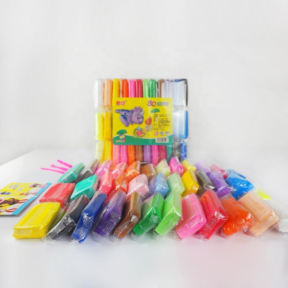 Нетоксичный DIY Цвет теста смолы тайская глина для детей