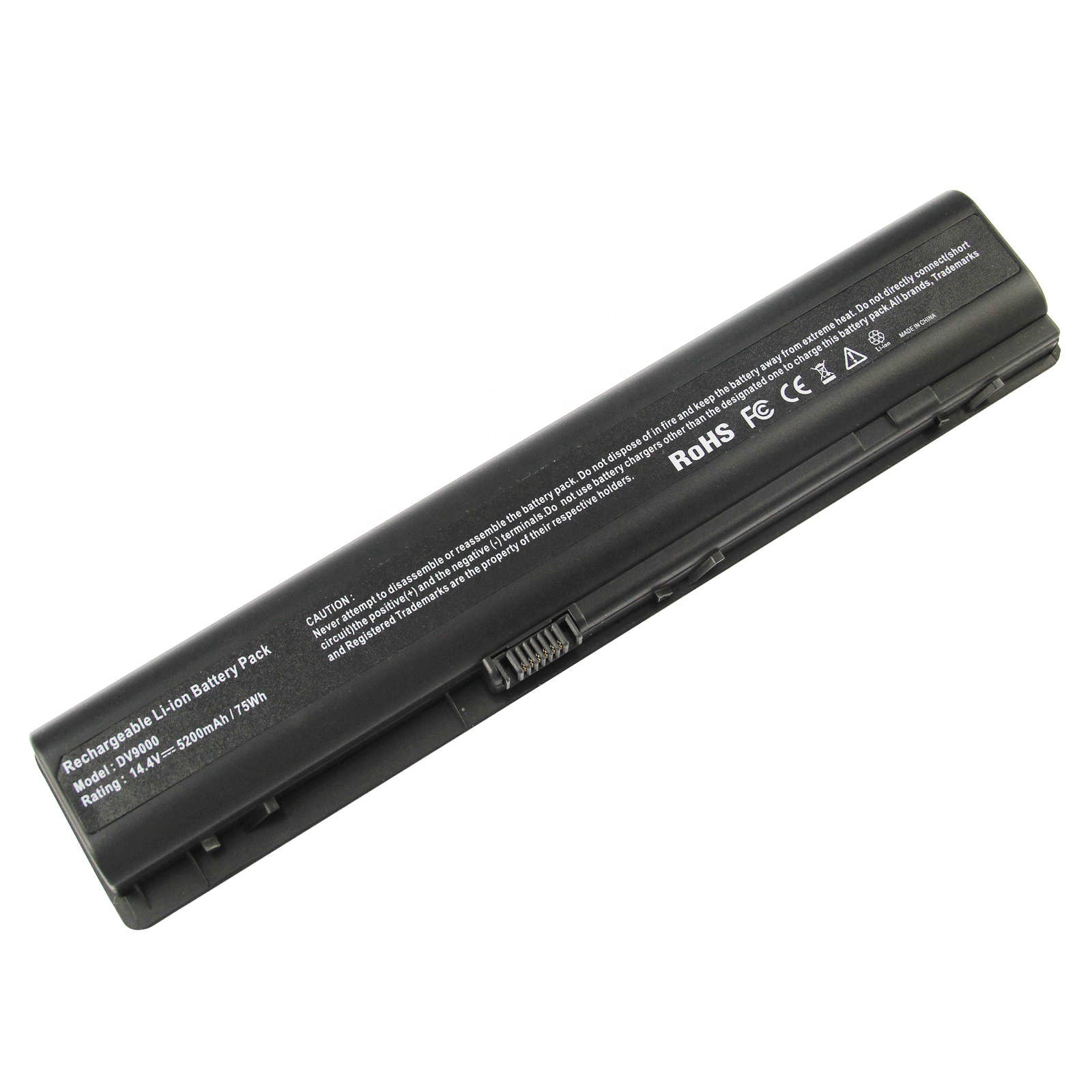 14,4 V 5200 мА/ч, 75Wh ноутбук батарея совместимый с HP Pavilion DV9000 DV9500 DV9600 EX942AA HSTNN-Q21C EV087AA HSTNN-IB34