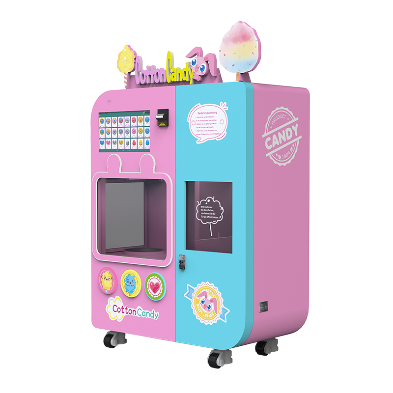Robot cotton candy vending machine cotton candy Automatic cotton candy maker commercial