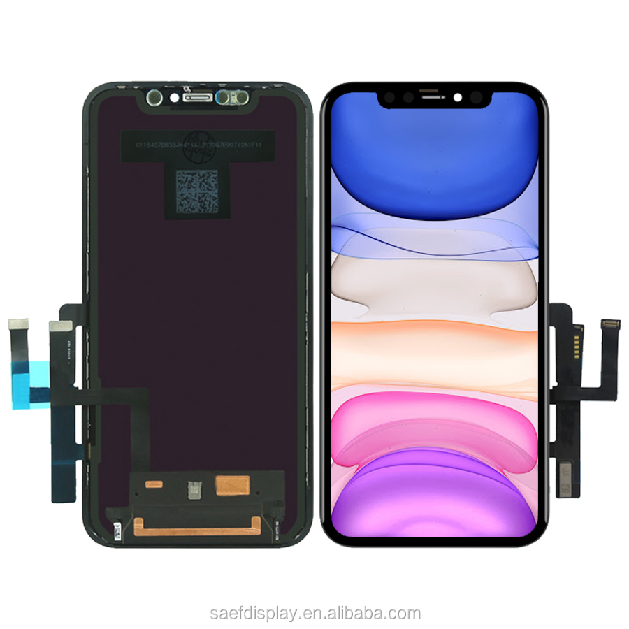 Оригинальный ЖК-дисплей OEM для iPhone 11 с дигитайзером, сменный экран 6,1 дюйма, дисплей Retina, рамка в сборе для iphone x 11