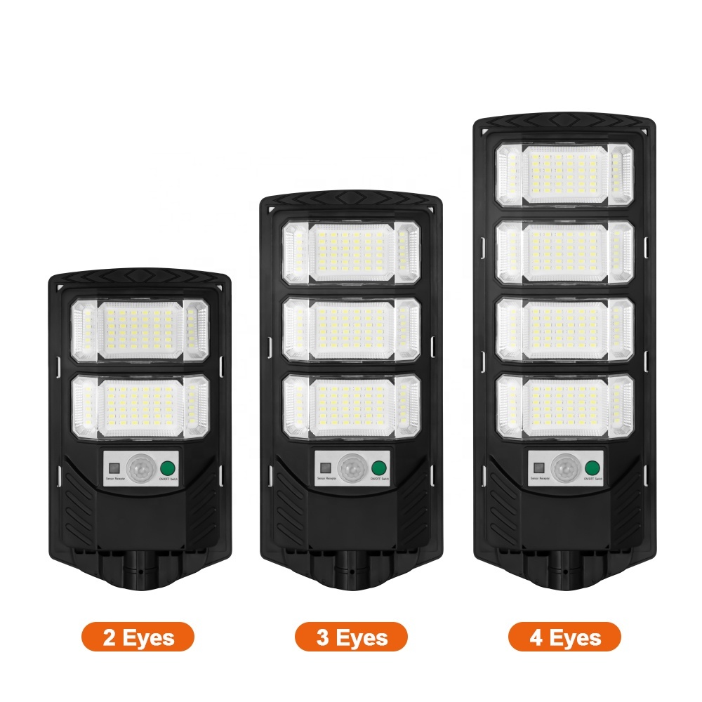 Solar Charging ABS Material Outdoor Road Waterproof Remote Control Large Capacity Battery Portable Integrated Solar Street Light