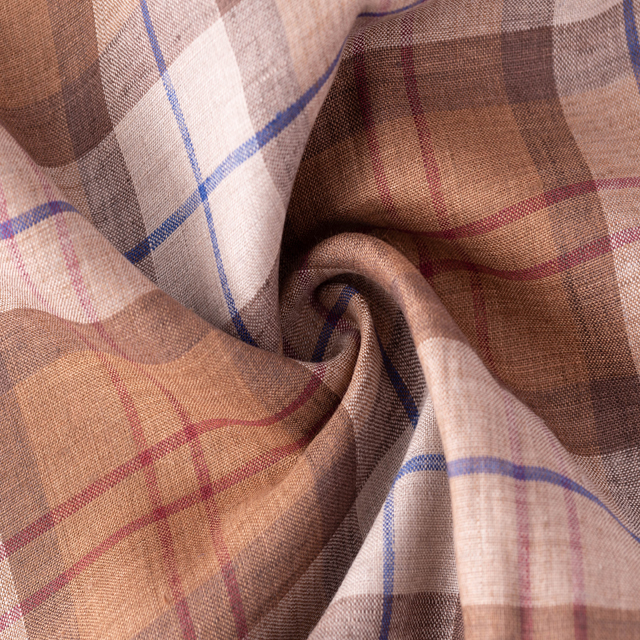2021 NEW #8560 148GSM Soft Striped 100% Linen Fabric For Shirt