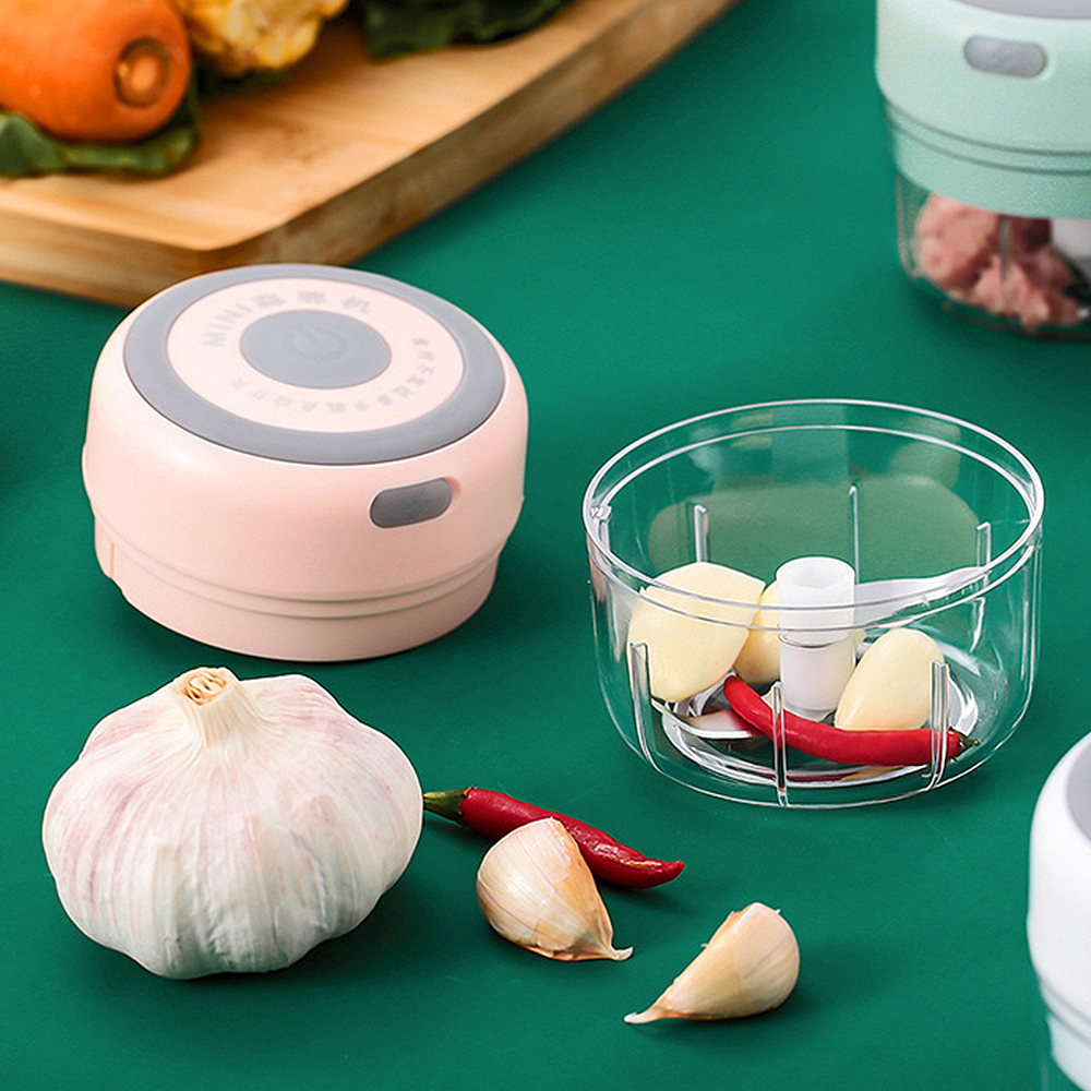 250ml Kitchen Gadgets Food Grade Baby Food Processor Smart Electric Meat Mincer Onion Vegetable Chopper Drop Shipping