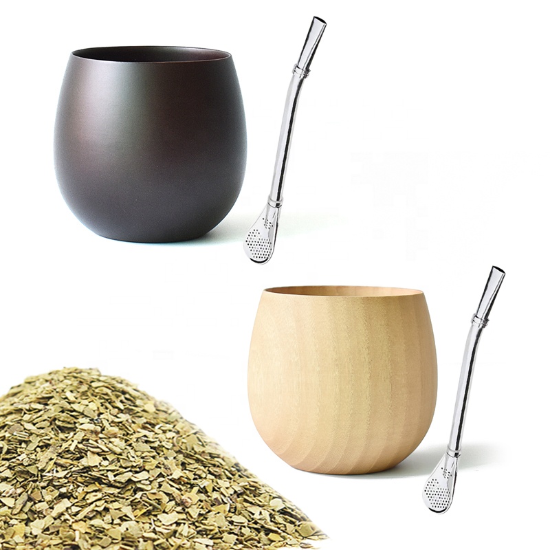 Деревянный Стакан для вина, кофейный стакан в форме яйца Yerba Mate чайная чашка
