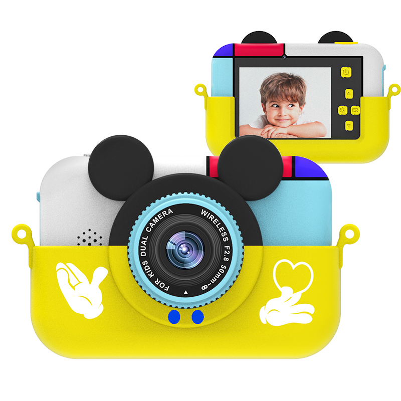 Игрушки на открытом воздухе 28MP фотографии 2,4 дюймов HD экран платные цифровые мини-камеры, детские футболки с принтом в виде героев мультфильмов, Милая футболка камера для детей подарок на день рождения