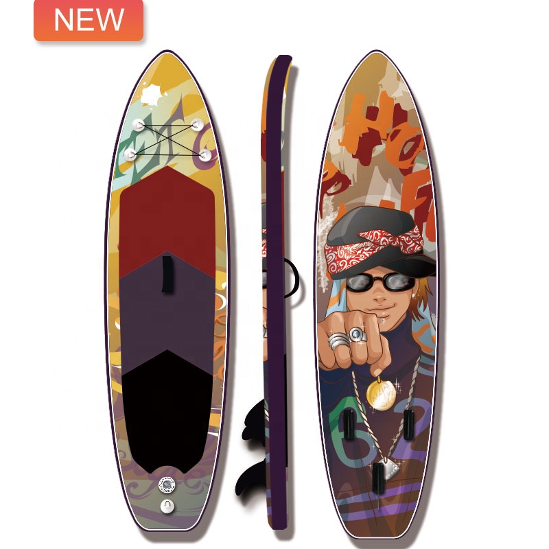 Surfking cheap15psi inflatable paddle isup stand up board drop stitch will accessories for fishing