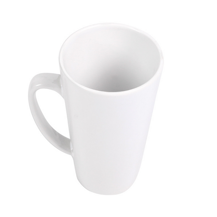 Yinsa M005 Amazon hot sale Custom Printed Blank White Coffee Mug Ceramic 17oz Conical Ceramic Mug
