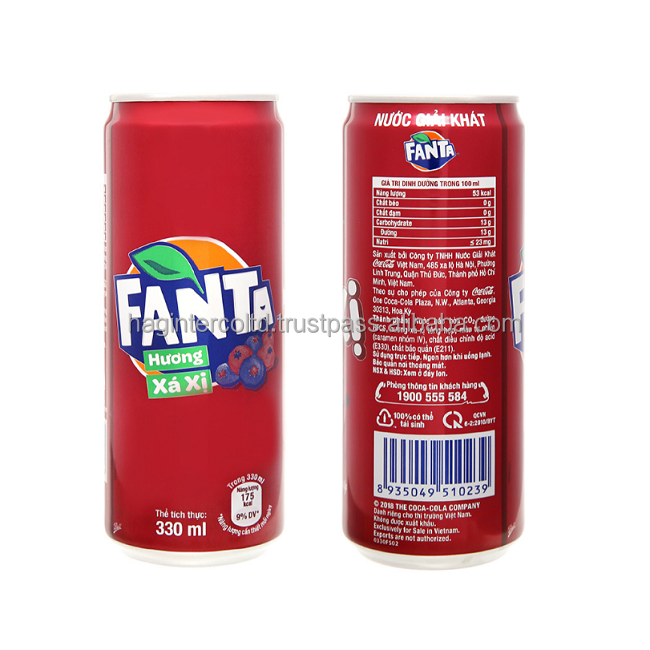 Fanta Sarsi банка Вьетнама 320 мл