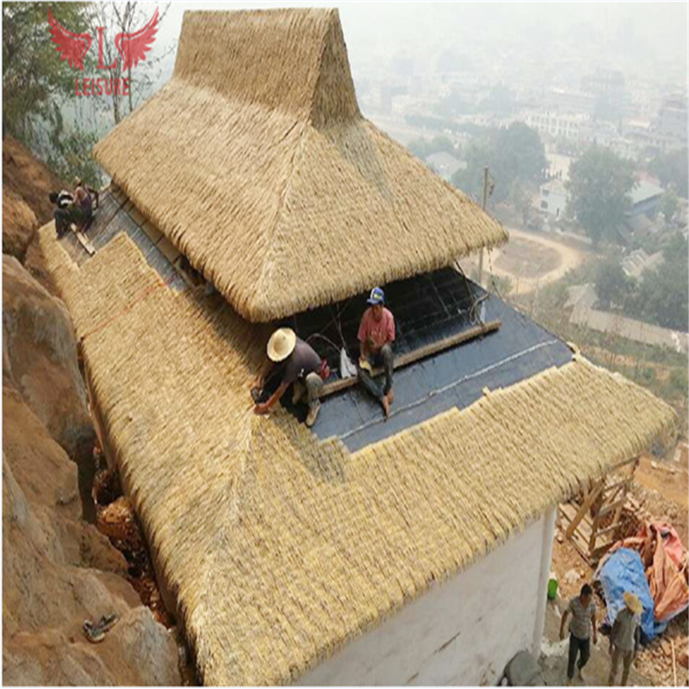 wholesale best price pvc artificial synthetic viro material simulated thatch roofing