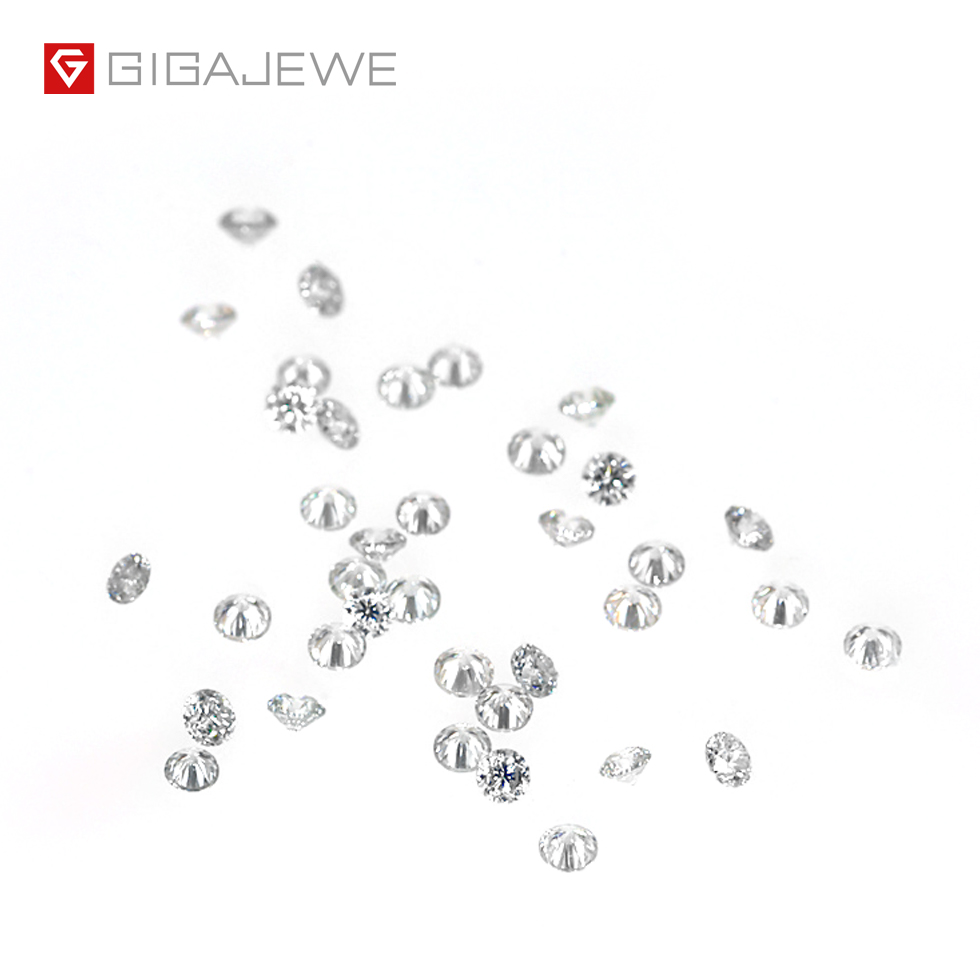 GIGAJEWE высшая четкость D Цвет 0,8-2 мм за карат цена мини белый цвет Муассанит Алмаз высшего качества оптовая продажа.