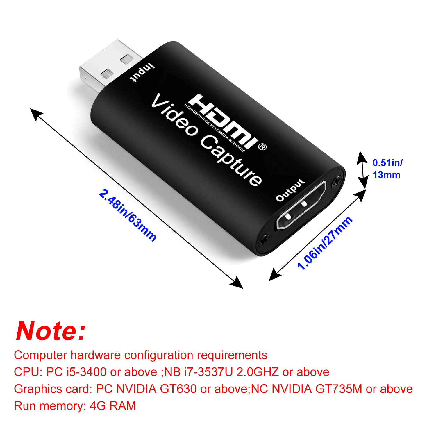 Горячая Распродажа 4K 1080P Карта видеозахвата HDMI USB2.0 видеозахват