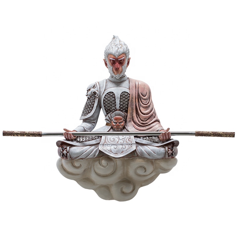 Новинка 2020, фигурки из 3D Смолы Sun Wukong, предметы мебели для стен, мультяшное украшение из смолы