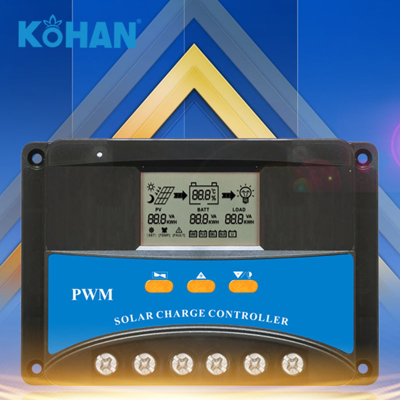 10A 20A 30A 40A 50A 60A 12V 24V USB Smart Battery Regulator PWM Solar Charge Controller