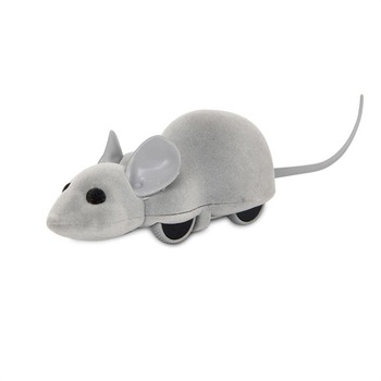App control rechargeable electrical interactive racer cat plush mouse toy