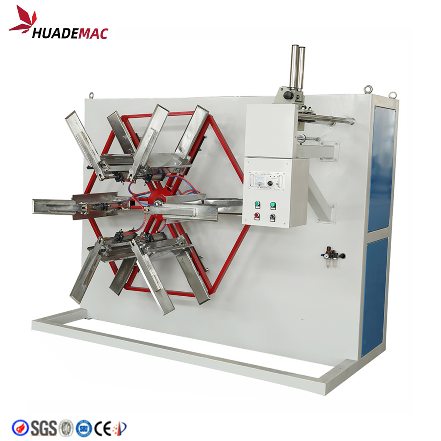 HDPE мягкий шланг труба койлер пластиковая намотка/hdpe гофрированная труба намоточная машина