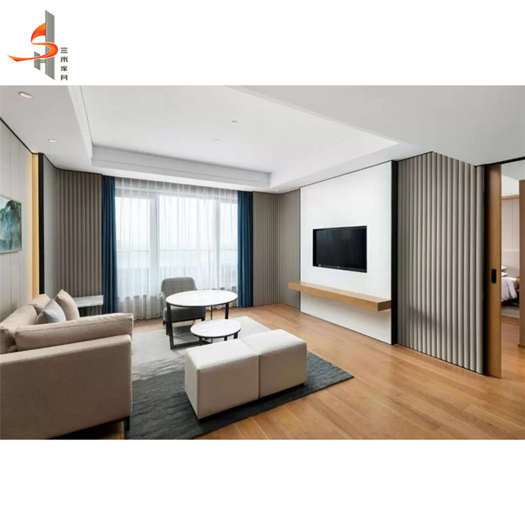 Commercial Luxury Vietnam Hotel Bedroom Furniture Project High Gloss Wooden Hotel Furniture