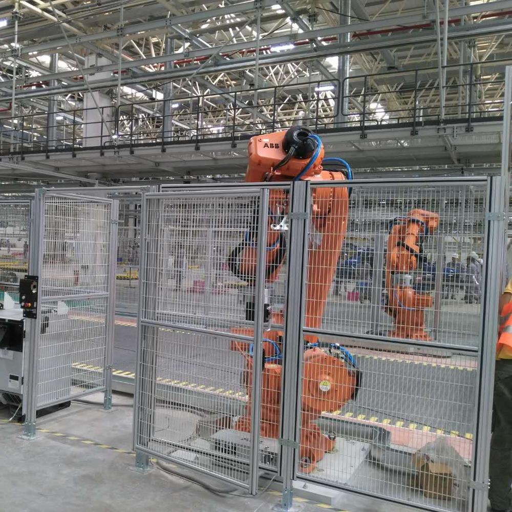 security guarding fence Iron wire mesh fence panel for machine and robots protecting