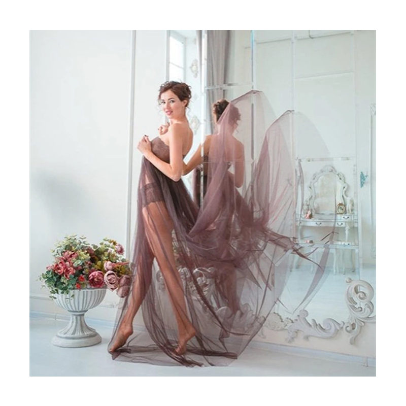 Fashion Off The Shoulder Maternity Dresses For Photography Gown Maternity Tulle Dress Pregnancy Dresses Woman