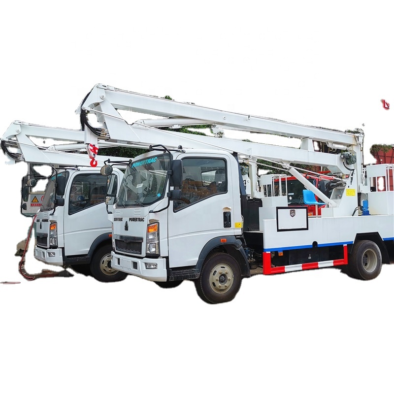 Sinotruk howo 6 wheeler 18 м 20 м воздушная платформа рабочий подъемник ковш гидравлический грузовик монтируемый человек подъемник корзина грузовик