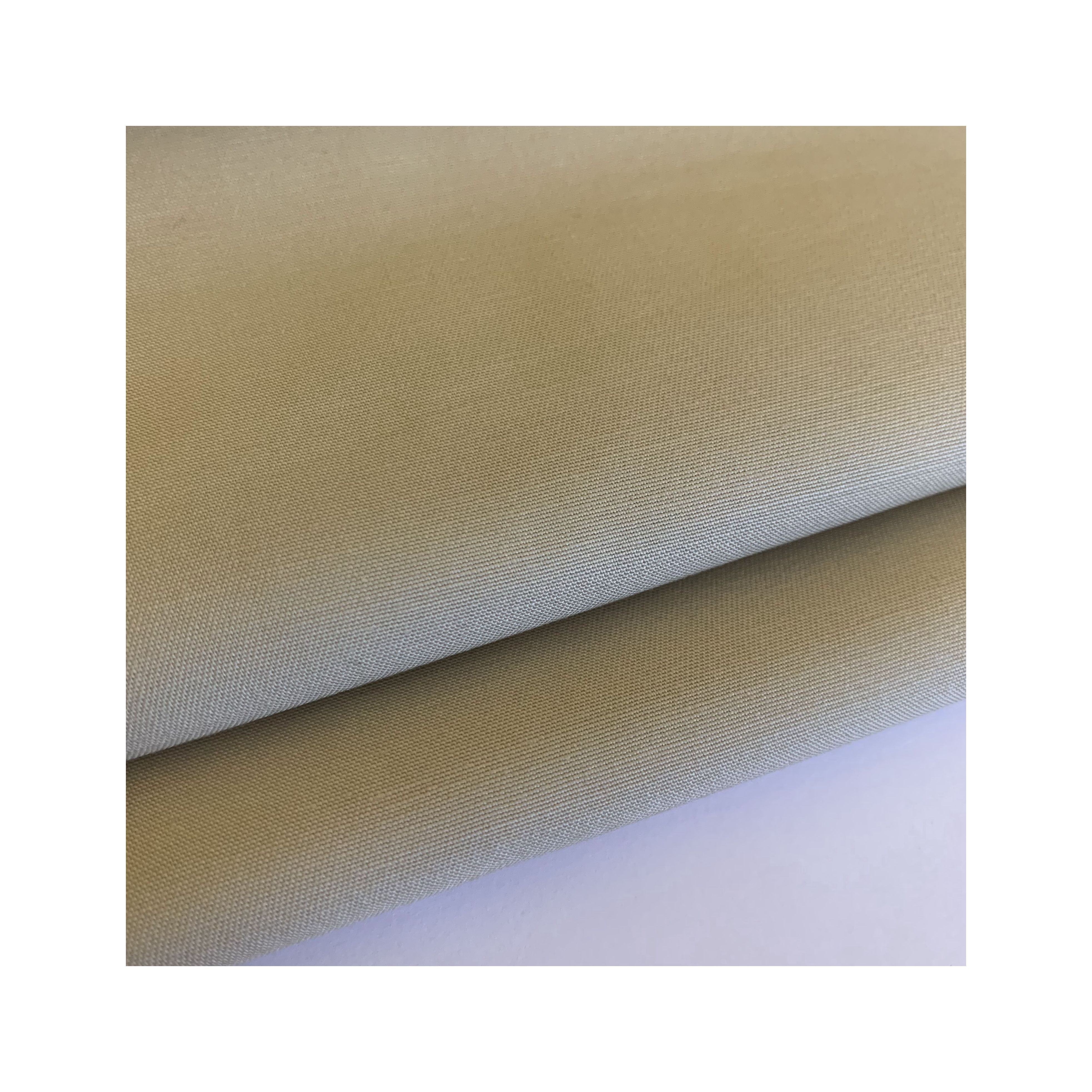 The factory economical type is suitable for 100% brown cotton twill fabric for trousers make with organic