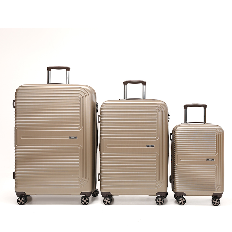Goby London New Abs+pc 3 Piece Universal Hand Wheel Trolley Suitcase 20 Inch Travel pp it Luggage