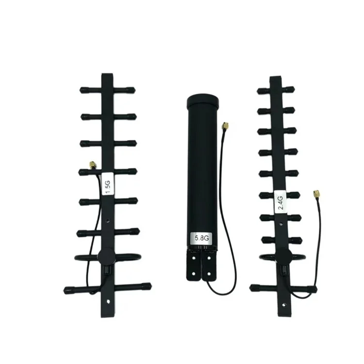 С высоким коэффициентом усиления yagi антенна fm 1,5 г/2,4 г/5,8 Г/1,2 г/900 м 10/16dBi длинный диапазон анти Дрон антенна SMA разъем