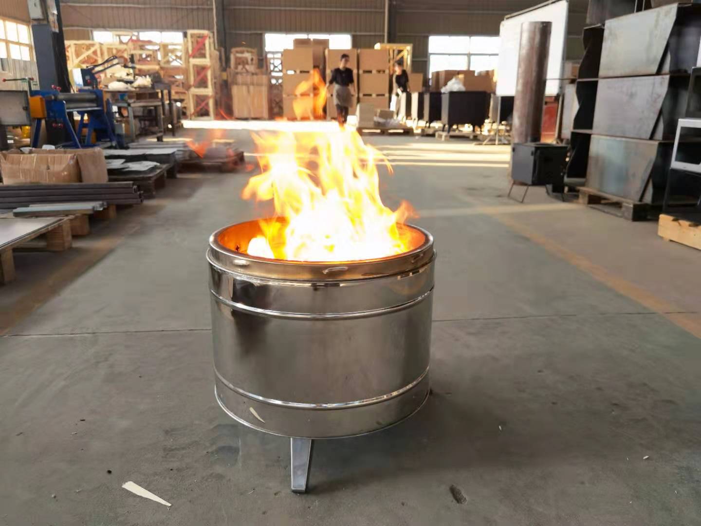 Warmfire factory 2021 popular supply modern portable outdoor heater stainless steel fire pit