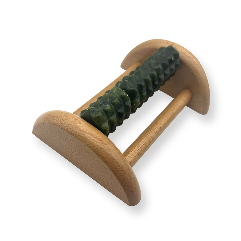 Foot Massager Jade Roller Plantar Heel Arch Pain Relief Masajeador Shiatsu Foot Massager Acupressure