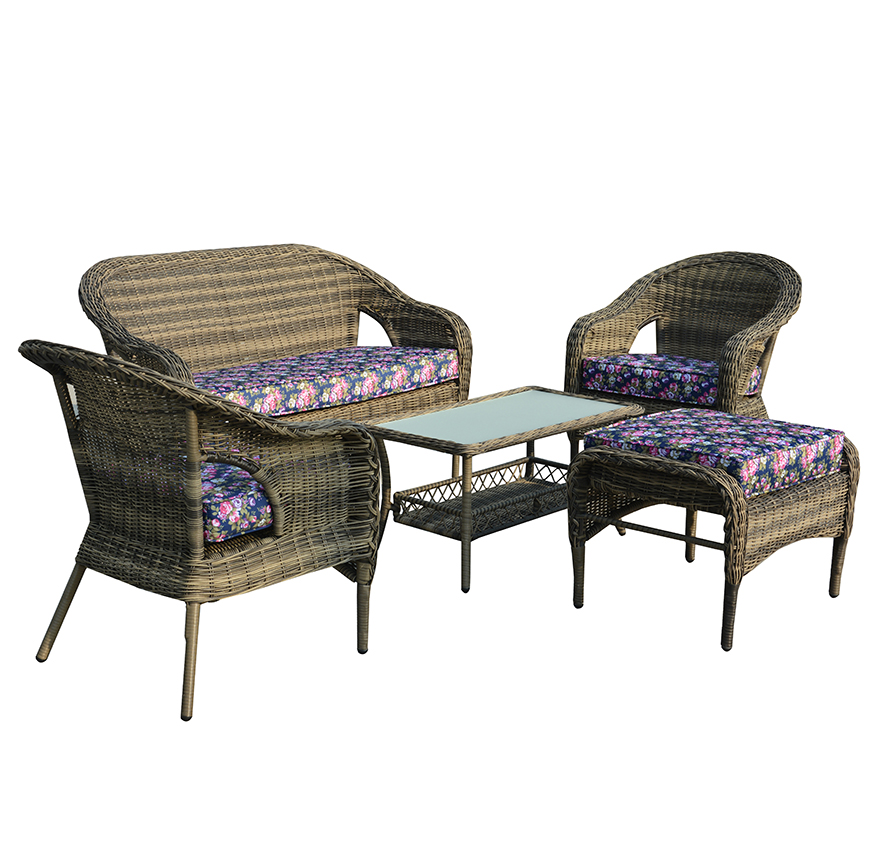 Leisure Patio Furniture Outdoor Rattan Tables And Chairs For Bistro