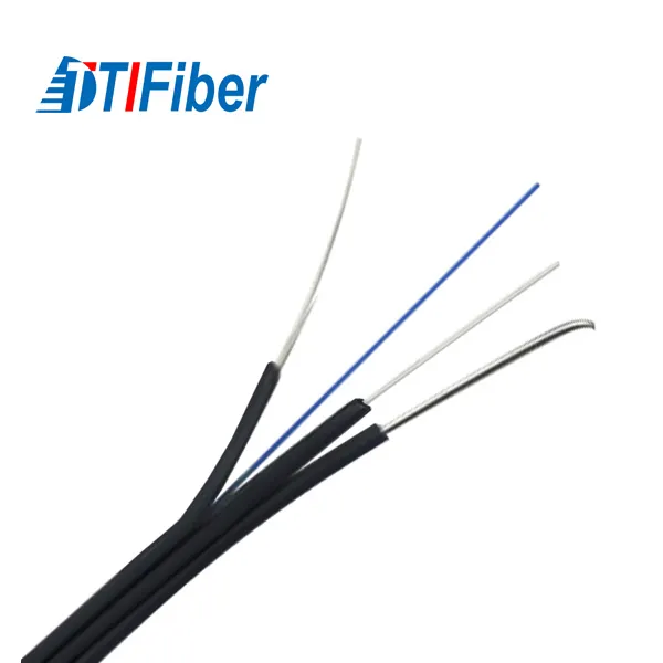 outdoor drop cable single mode 1 core 4 core ftth drop cable 1km fiber optic cable