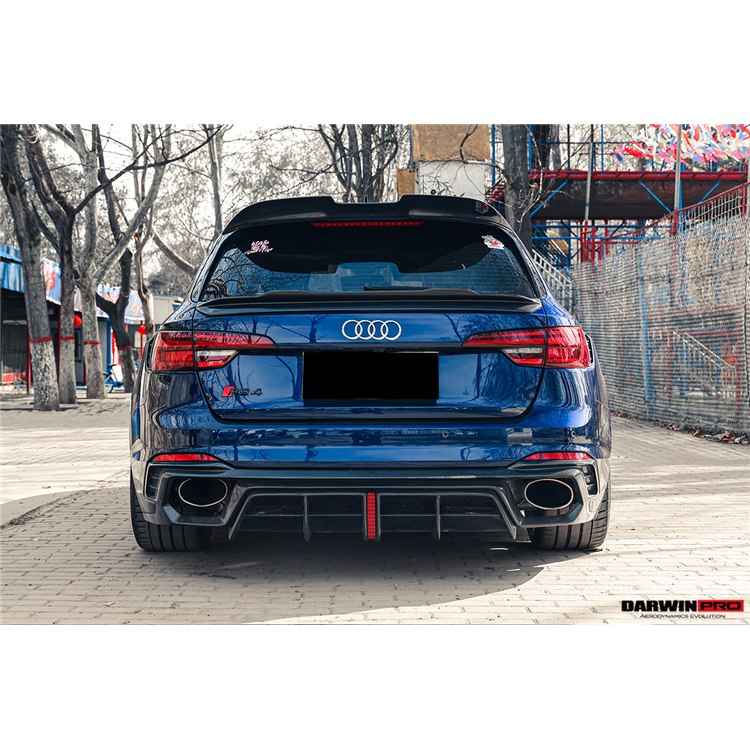 DarwinPRO BKSS стильный задний диффузор из углеродного волокна с зазорами для Audi RS4 B9