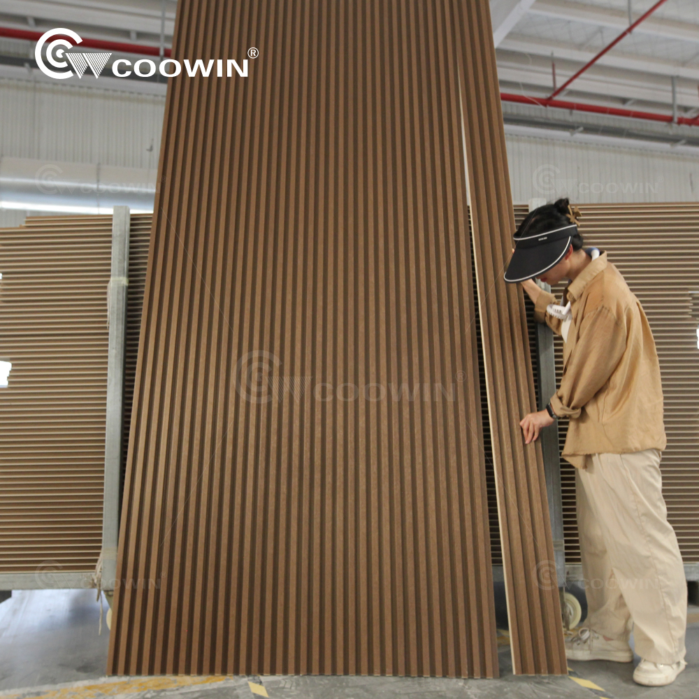 Industrial offices pvc marble slat fluted Wall Panels wood wpc interior wall panel