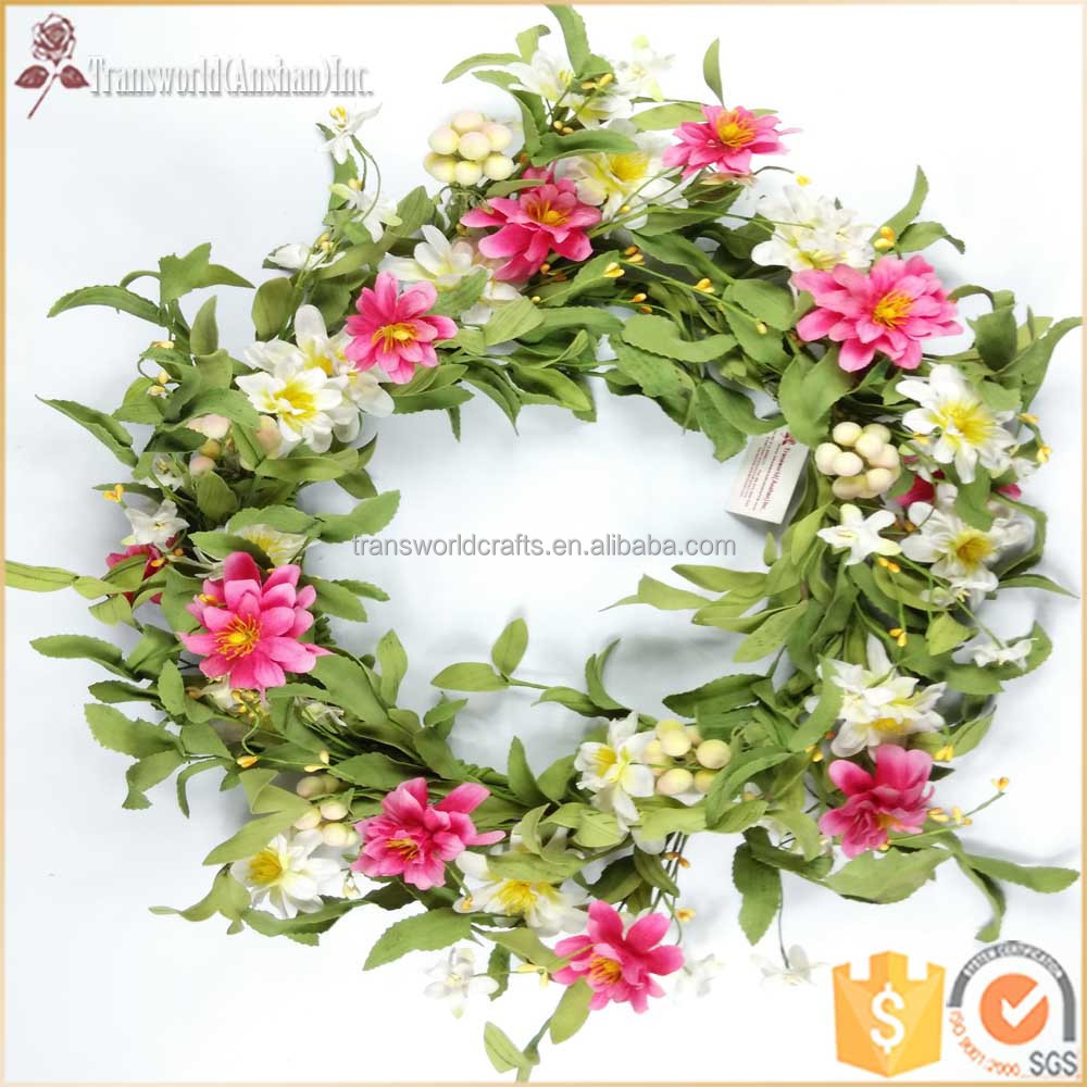 20''Decorative венок из искусственных цветов для украшения весны