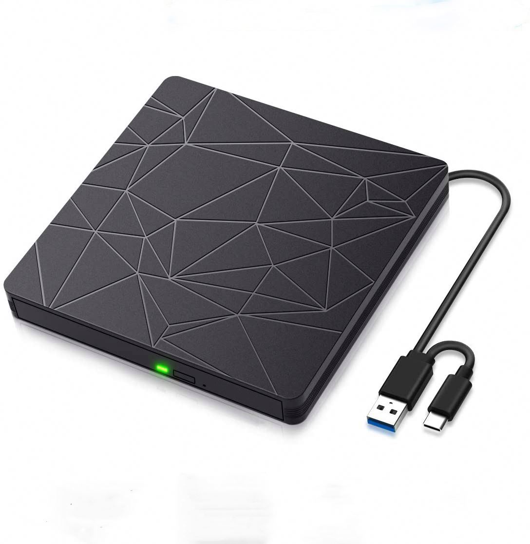 USB 3,0 & Тип C dvd-привод компакт-дисков (CD привод без высокой скорости чтения и записи рекордер внешний DVD-RW плеер писатель