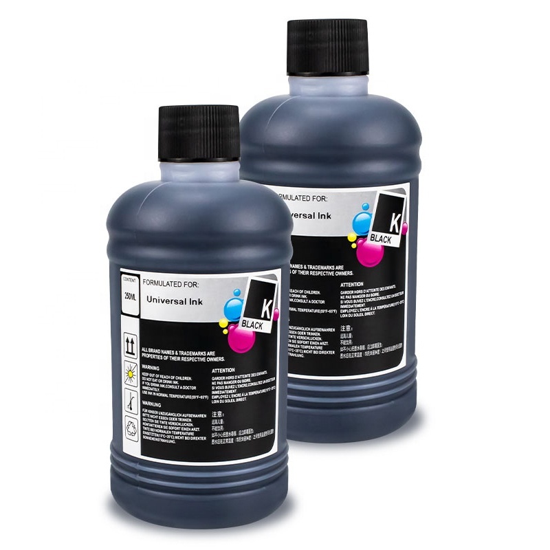 250ml Compatible Refilled Dye Universal Ink Kit Ink Cartridges for HP Canon Epson Brother