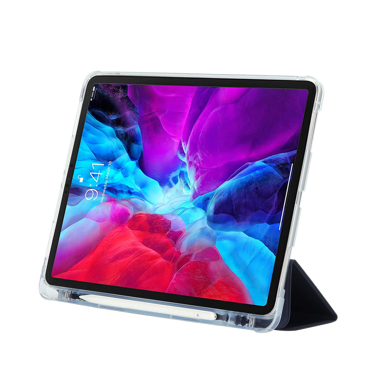 Wholesale high quality case for new iPad pro 12.9 2021 2020 with pencil holder smart tablet cover for apple iPad 12.9 Case