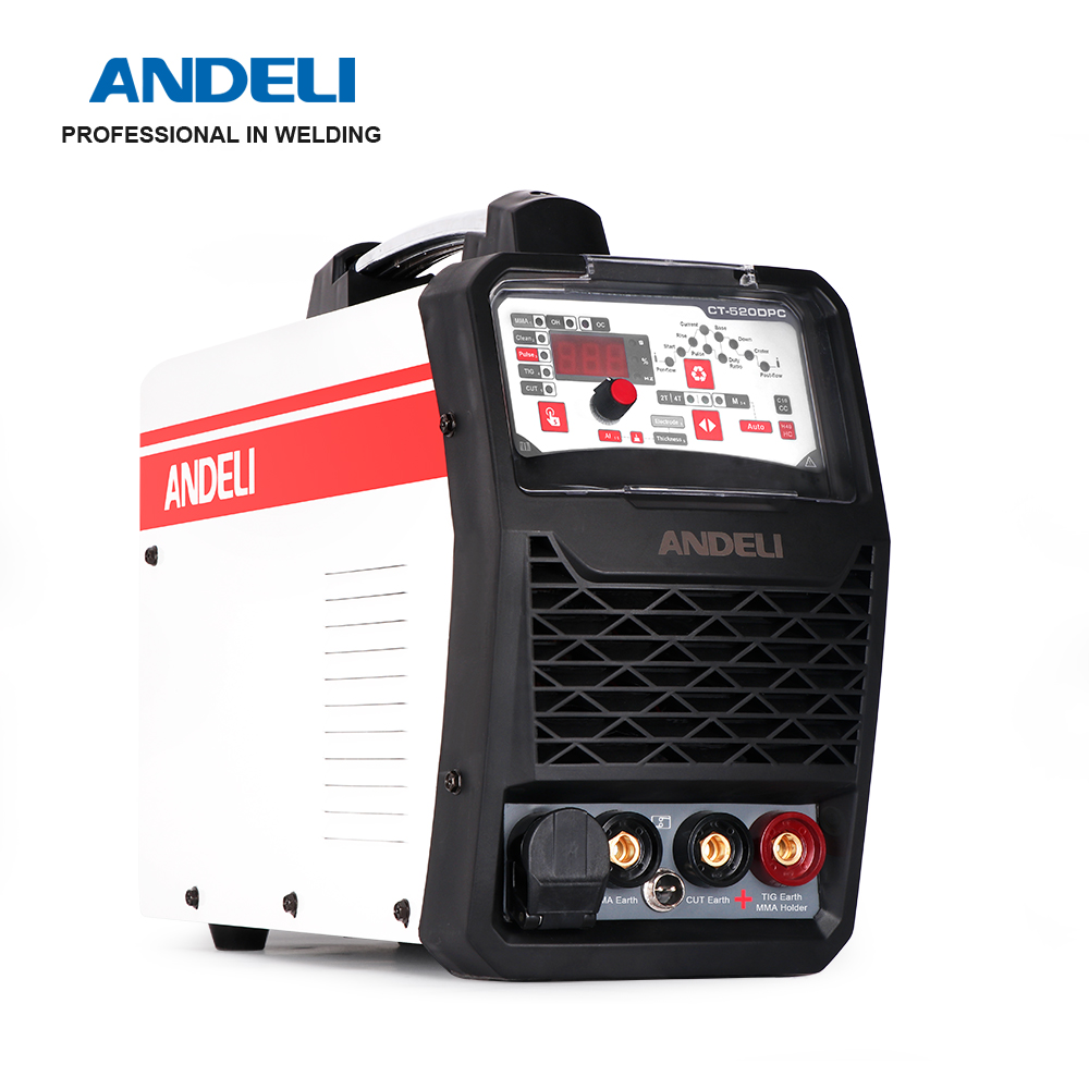 ANDELI 3in1 CT-520DPC умный портативный сварочный аппарат 220V 3 в 1 сварочный аппарат с IR CUT/MMA/TIG сварочный аппарат 3 в 1