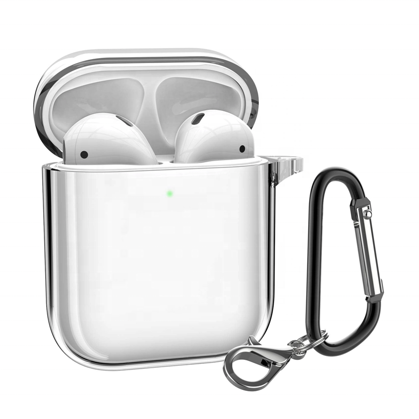 Прозрачный чехол для Airpods Pro, жесткий защитный чехол для ключей из поликарбоната, прозрачный чехол для наушников