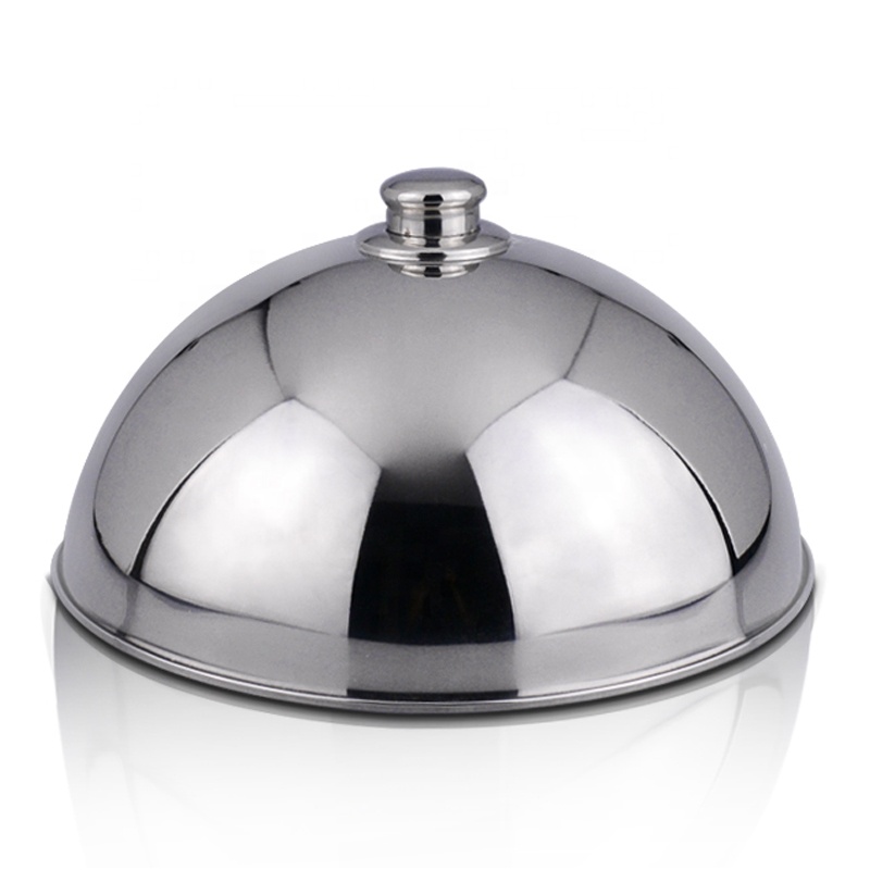 Multi-Function Steak Grill Burger Covers Spherical Dish Food Serving Covers Stainless Steel Cheese Melting Dome
