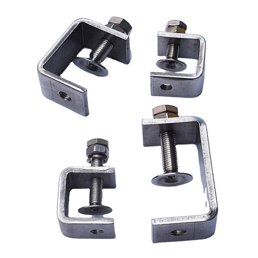 Tiger C-Clamps Heavy-Duty Steel Cable Clip Wide Jaw Openings For Wood And Steel Stainless Steel Woodworking Clamp