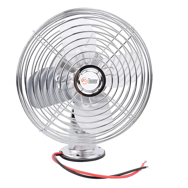 Metal 2-speed Car Fan, Car Oscillating Fan Factory 6" 12V 24 Volt 6"/8" 6 Inch TE1-0111 CE&ROHS
