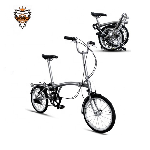 Factory supply light weight titanium 16 inch folding bike foldable bicycle