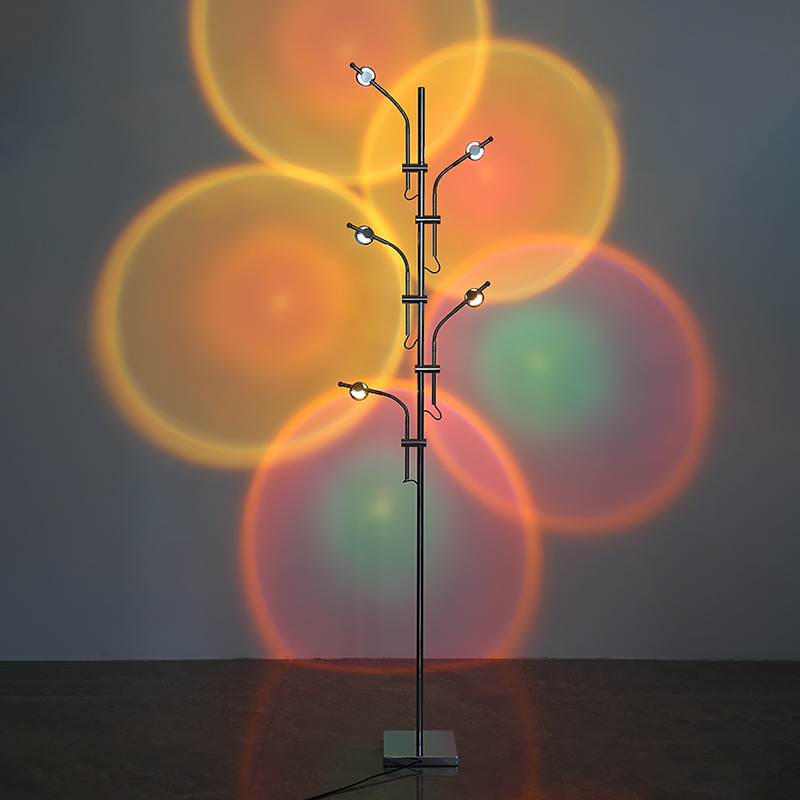 Nordic Sunset Atmosphere Floor Lamp Luxury Lighting Creative LED Projection Lamp Bedroom Living Room Art sunset floor lamp