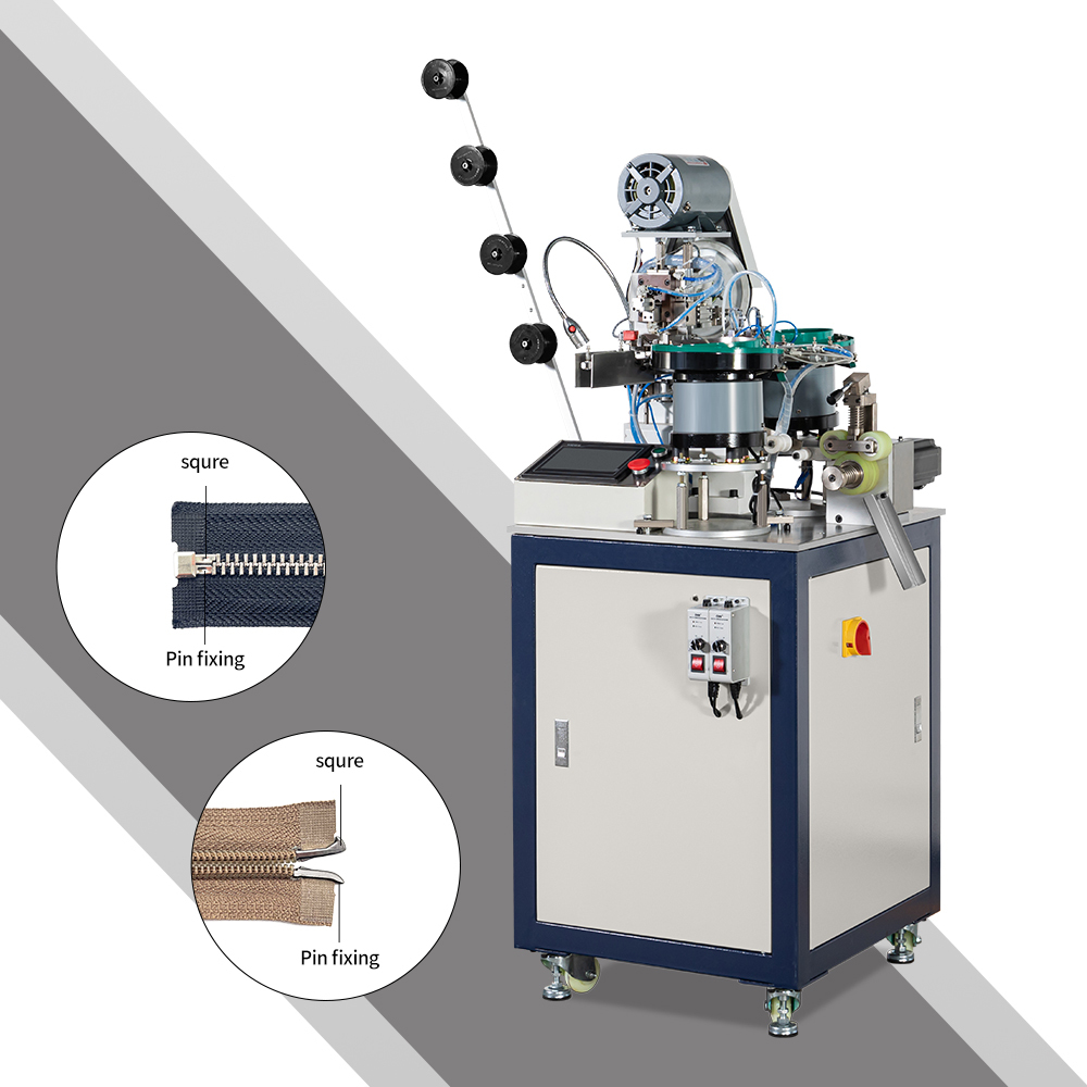 Fully Automatic Install Zipper Pin&Box Machine Program Control System Matic Pin & Box Machine Suitable For Open End Zipper