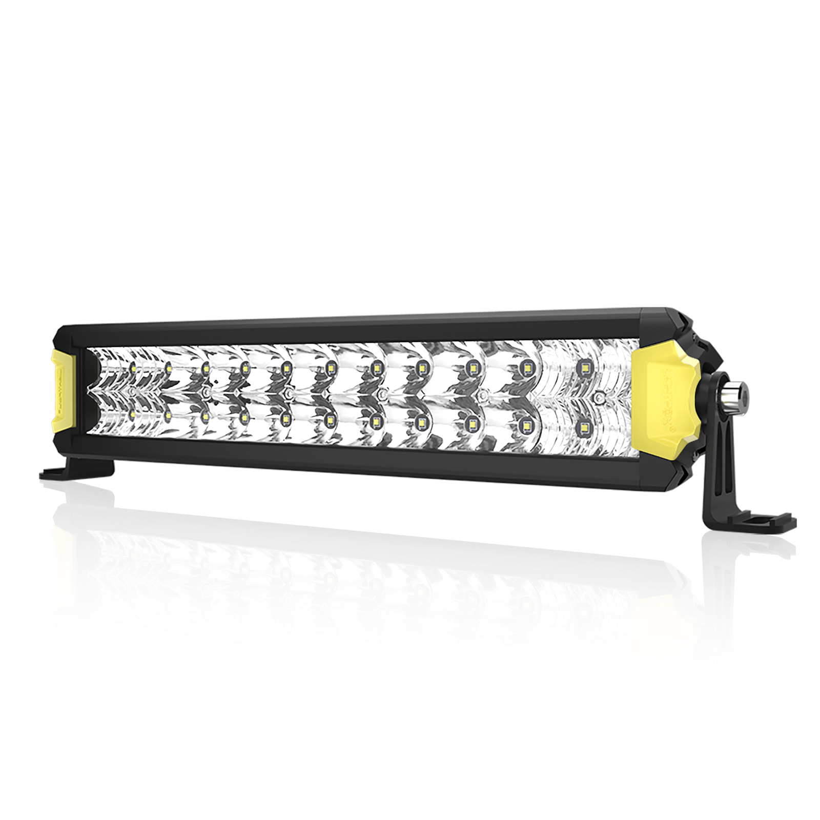 LIGHTFOX 72W Waterproof IP67 Aluminum Offroad 4x4 Car Truck 12 inch Double Row LED Light Bar