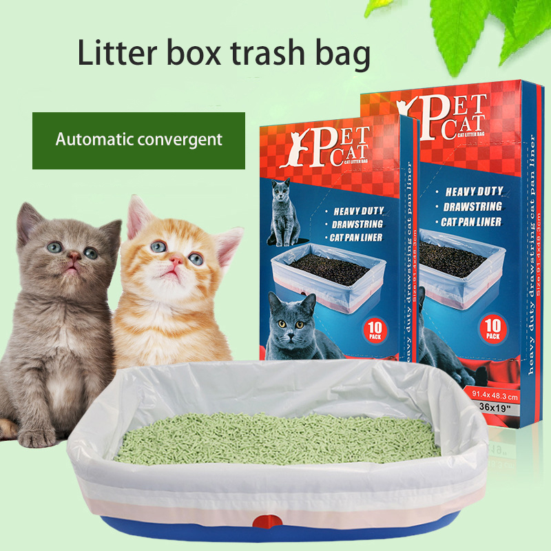 Biodegradable cat litter box bag cat litter packaging bag cat litter packaging bag