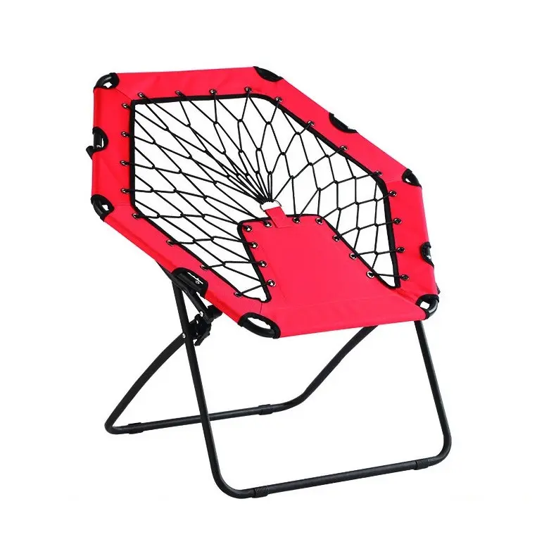 High Quality Comfortable High Back Moon Bungee Leisure Camping Chair Folding Sea Beach Chair