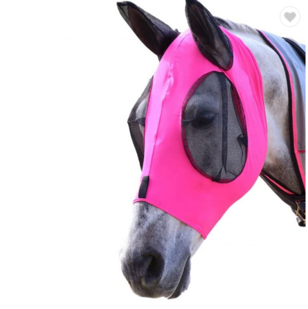 Factory Horse Protection Anti-mosquito Anti-UV Comfortable Stretchy Net Cover Horse Flyproof Face Cover