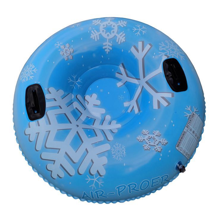 2021 47 inch Handles Factory OEM Winter Fun Games Ring Toys Round Inflatable Snow Tube